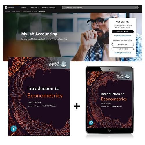Cover image for Introduction to Econometrics, Global Edition + MyLab Economics with eText