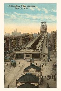 Cover image for Vintage Journal Willamsburg Bridge Approach, New York City