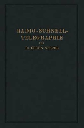 Cover image for Radio-Schnelltelegraphie