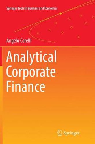 Cover image for Analytical Corporate Finance