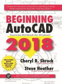 Cover image for Beginning AutoCAD Exercise Workbook 2018