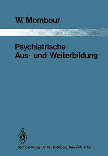 Cover image for Psychiatrische aus- und Weiterbildung