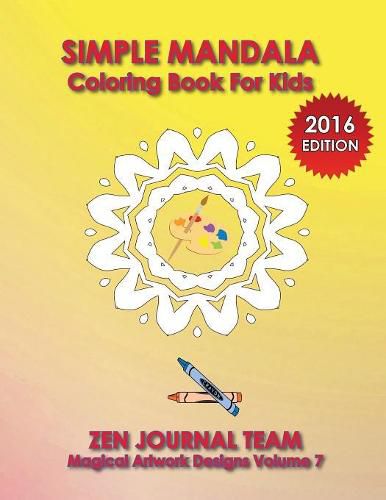 Cover image for Simple Mandala Coloring Book For Kids