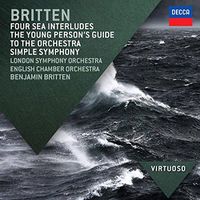 Cover image for Britten Four Sea Interludes Young Persons Guide To The Orchestra Simple Symphony