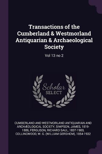 Cover image for Transactions of the Cumberland & Westmorland Antiquarian & Archaeological Society