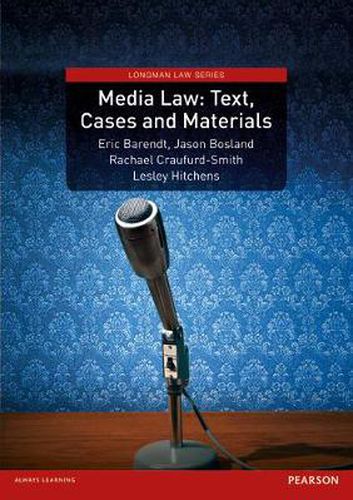 Cover image for Media Law: Text, Cases and Materials