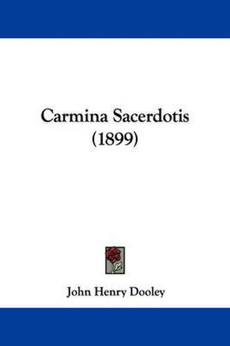 Cover image for Carmina Sacerdotis (1899)