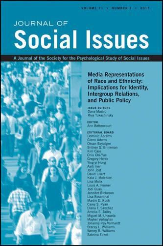 Cover image for Media Representations of Race and Ethnicity - Implications for Identity, Intergroup Relations, and Public Policy