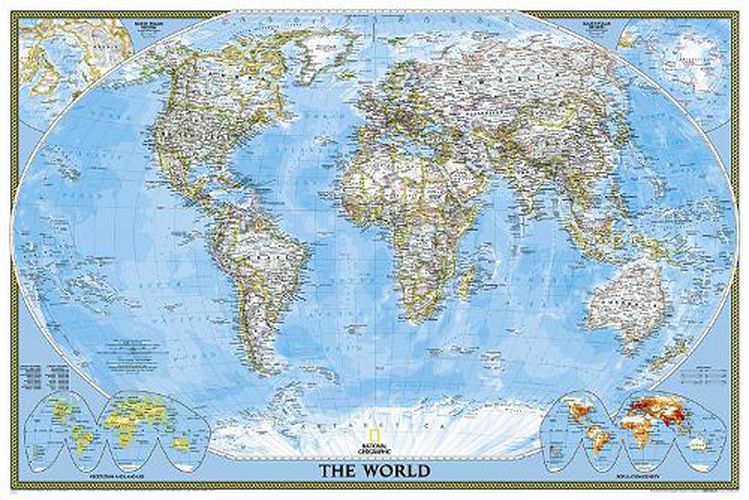 Cover image for World Classic, Poster Size, Tubed: Wall Maps World