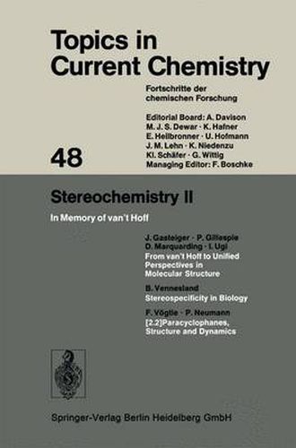 Stereochemistry II: In Memory of van't Hoff