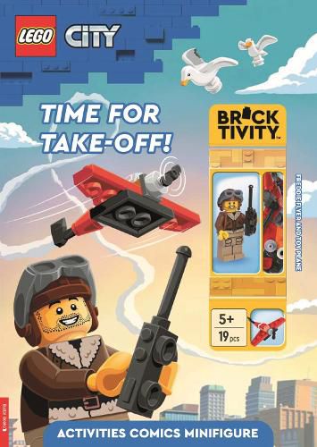 Cover image for LEGO (R) City: Time for Take-Off! Activity Book (with Freddie Flyer minifigure and toy plane mini-build)