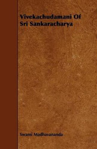 Cover image for Vivekachudamani of Sri Sankaracharya