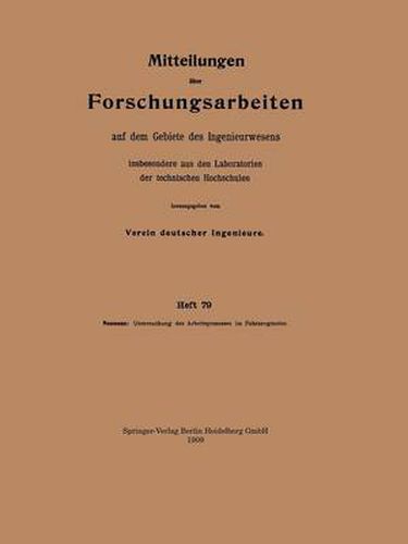 Cover image for Untersuchung Des Arbeitsprozesses Im Fahrzeugmotor