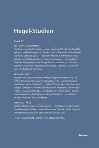 Cover image for Hegel-Studien / Hegel-Studien Band 22 (1987)