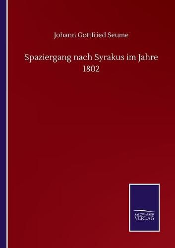 Cover image for Spaziergang nach Syrakus im Jahre 1802