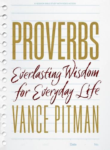 Cover image for Proverbs Bible Study Book with Video Access