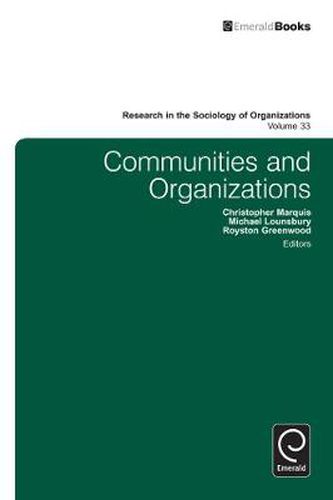 Cover image for Communities and Organizations