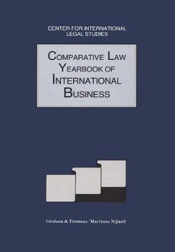 Cover image for Comparative Law Yearbook of International Business, 1991