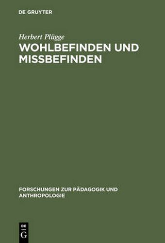 Cover image for Wohlbefinden und Missbefinden