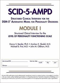 Cover image for Structured Clinical Interview for the DSM-5 (R) Alternative Model for Personality Disorders (SCID-5-AMPD) Module I: Level of Personality Functioning Scale