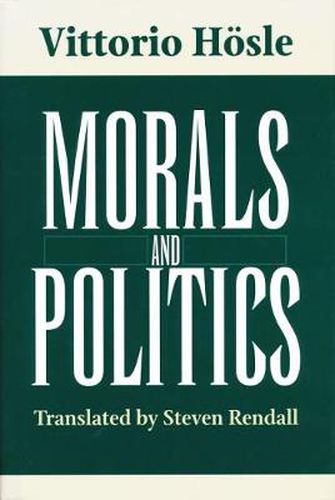 Cover image for Morals and Politics