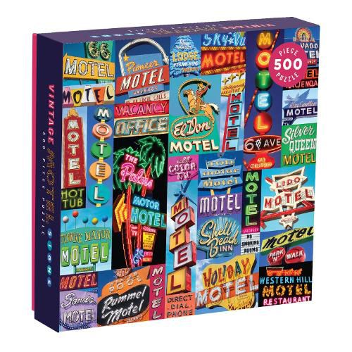 Cover image for Vintage Motel Signs 500 Piece Puzzle