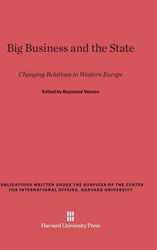 Cover image for Big Business and the State