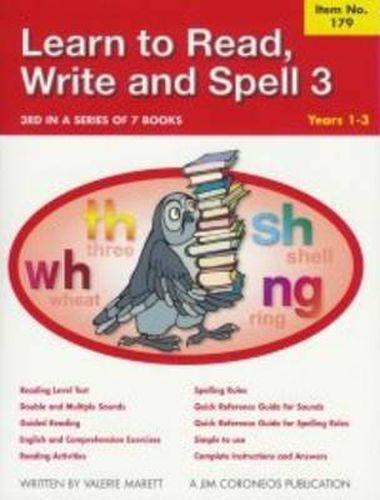 Cover image for Learn to Read, Write and Spell 3: Years 1-3