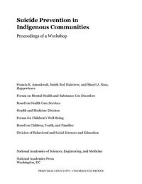 Cover image for Suicide Prevention in Indigenous Communities