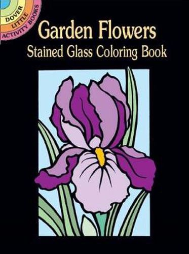 Cover image for Garden Flowers Stained Glass Coloring Book