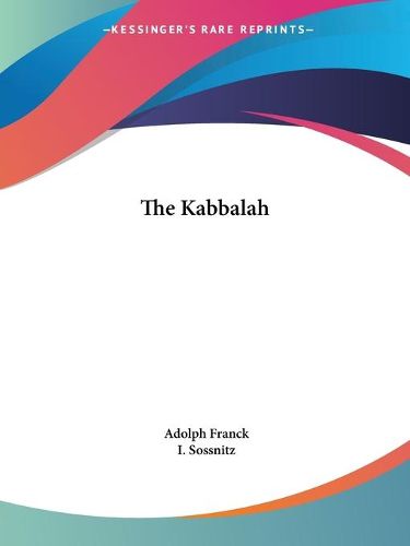 Cover image for The Kabbalah (1926)