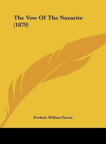 Cover image for The Vow of the Nazarite (1879)