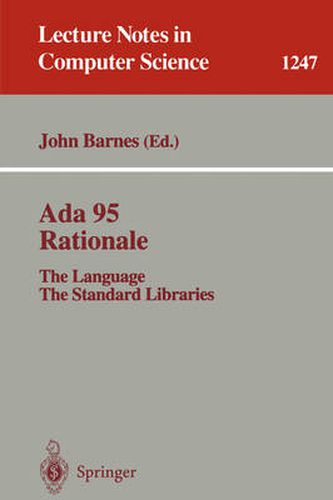 Ada 95 Rationale: The Language - The Standard Libraries