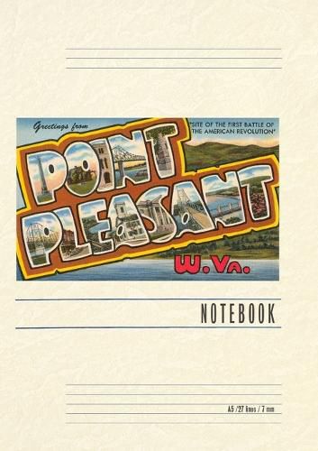 Cover image for Vintage Lined Notebook Greetings from Point Pleasant, West Virginia