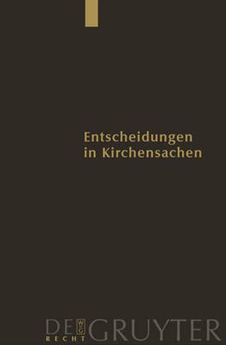 Entscheidungen in Kirchensachen seit 1946, Band 47, 1.1.-31.12.2005