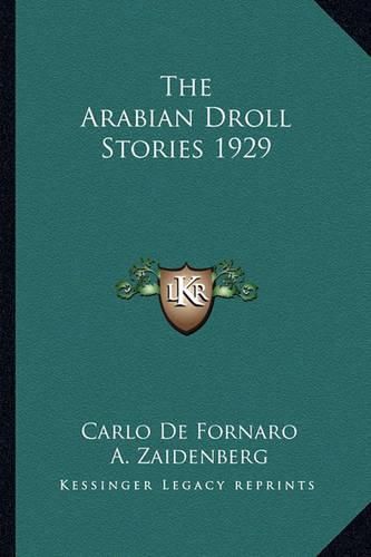 Cover image for The Arabian Droll Stories 1929