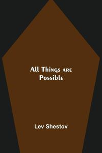 Cover image for All Things are Possible