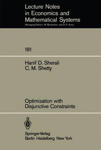 Cover image for Optimization with Disjunctive Constraints