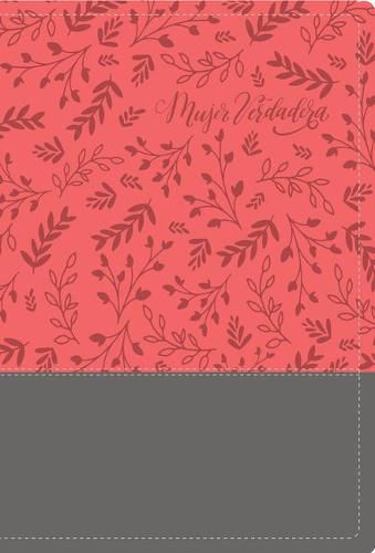 Cover image for Biblia Devocional Mujer Verdadera Rvr60 - Duo-Tono Coral