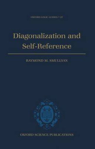 Cover image for Diagonalization and Self-reference