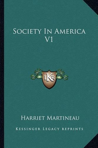 Cover image for Society in America V1