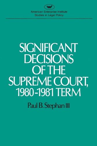 Cover image for Significant Decisions of the Supreme Court