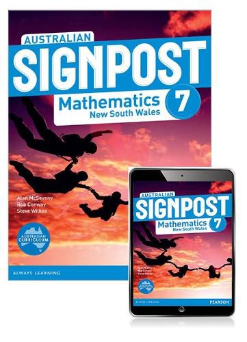 Cover image for Australian Signpost Mathematics New South Wales  7 Student Book with eBook