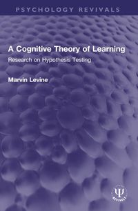 Cover image for A Cognitive Theory of Learning