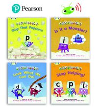 Cover image for Learn to Read at Home with Bug Club Phonics Alphablocks: Phase 3/4 - Reception term 2 and 3 (4 fiction books) Pack B