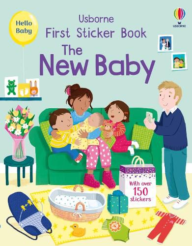 Cover image for First Sticker Book The New Baby