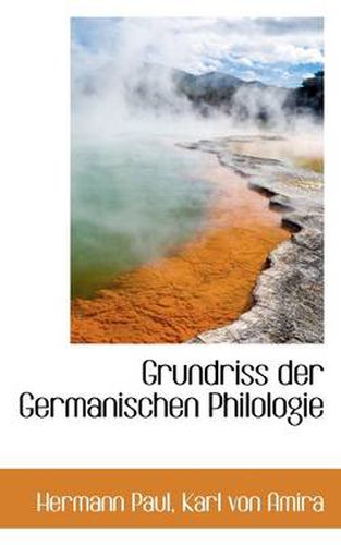 Grundriss Der Germanischen Philologie