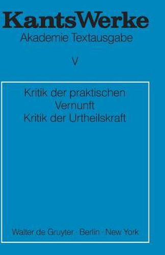 Cover image for Kritik der praktischen Vernunft. Kritik der Urteilskraft