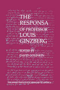 Cover image for The Responsa of Professor Louis Ginzberg