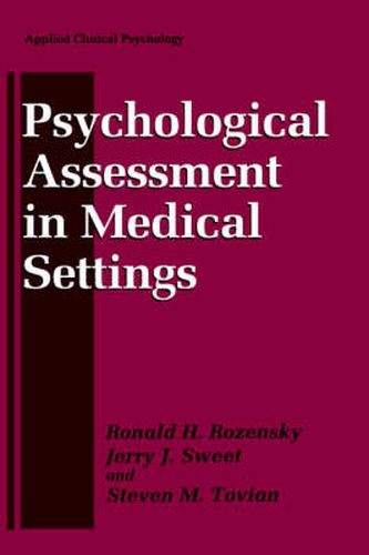 Cover image for Psychological Assessment in Medical Settings